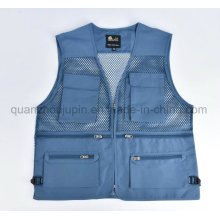 Gilet de pêche de chasse de photographe de coton de logo d&#39;OEM